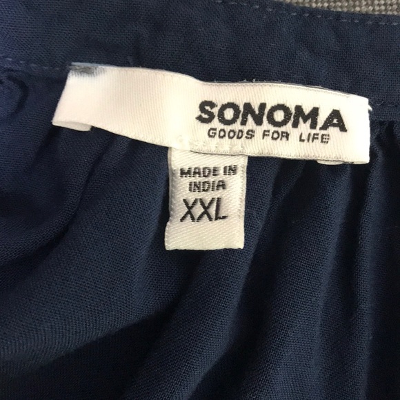 🌻 3/25 🌻 Sonoma Tie Dye Button Pintuck Tank - Picture 5 of 6